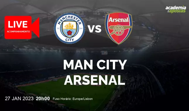 Manchester City Arsenal Live Stream Fa Cup 27 Janeiro 2023 