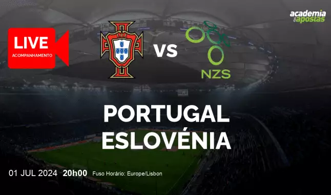 Portugal Eslovénia livestream | Campeonato Europeu | 01 julho 2024